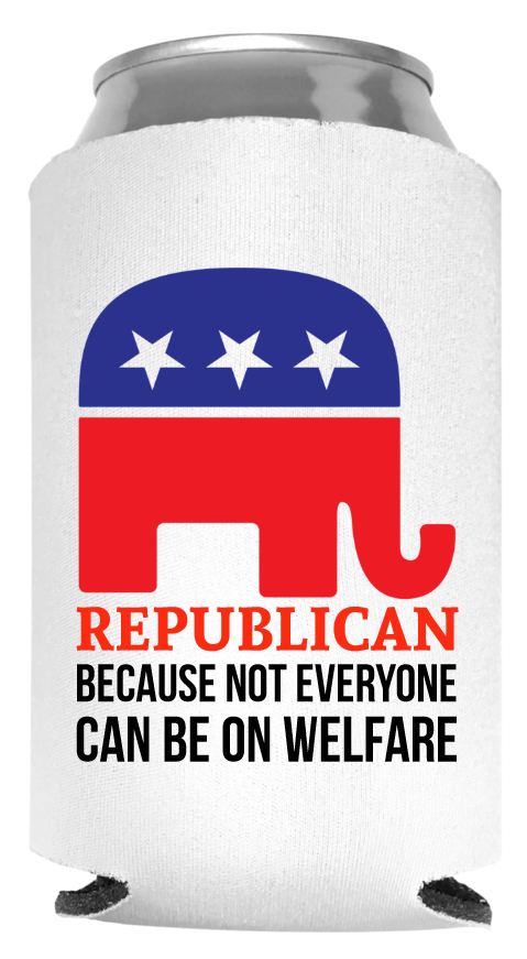 Republican Full Color Foam Collapsible Coolies Style 113015