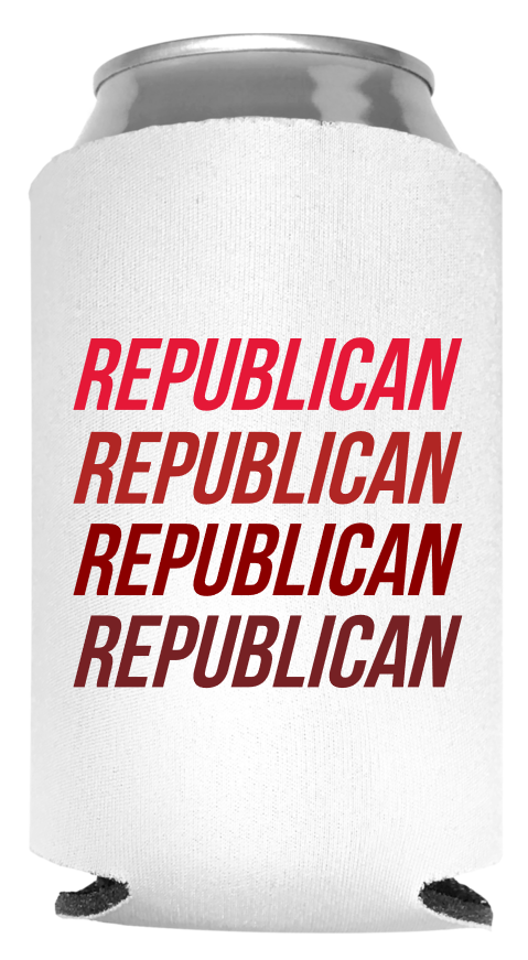 Republican Full Color Foam Collapsible Coolies Style 113011