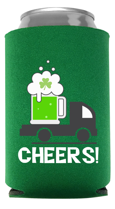Saint Patrick's Day Full Color Foam Collapsible Coolies Style 131437