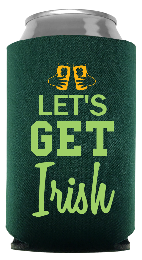 Saint Patrick's Day Full Color Foam Collapsible Coolies Style 131434