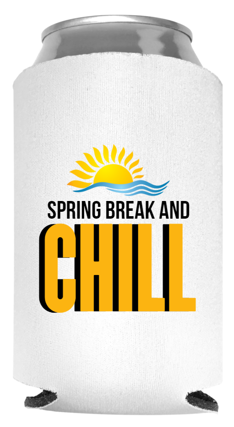 Spring Break Full Color Foam Collapsible Coolies Style 116196