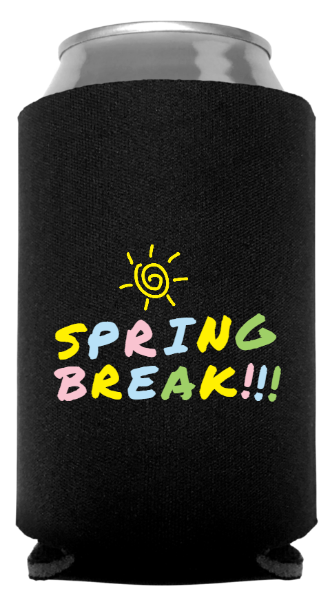 Spring Break Full Color Foam Collapsible Coolies Style 116195