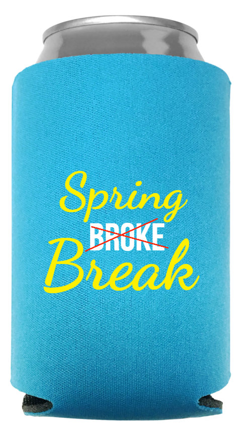 Spring Break Full Color Foam Collapsible Coolies Style 116193