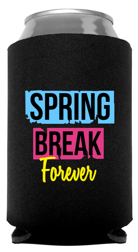 Spring Break Full Color Foam Collapsible Coolies Style 116178