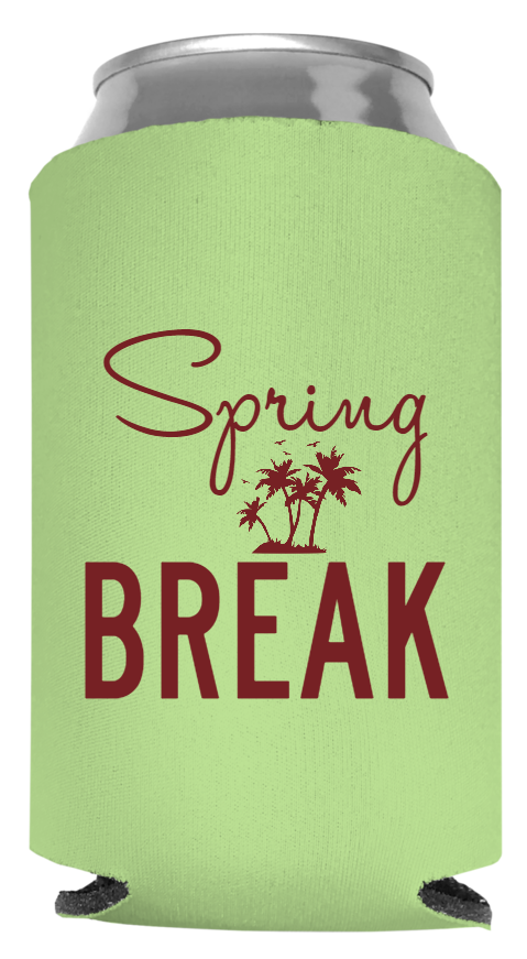 Spring Break Full Color Foam Collapsible Coolies Style 116176
