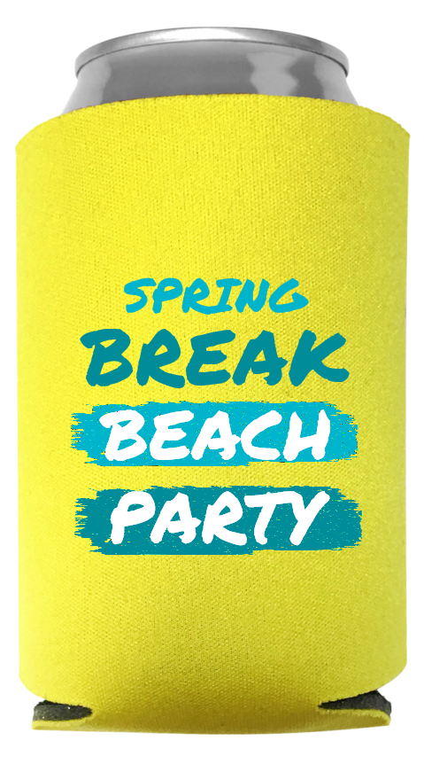 Spring Break Full Color Foam Collapsible Coolies Style 116143