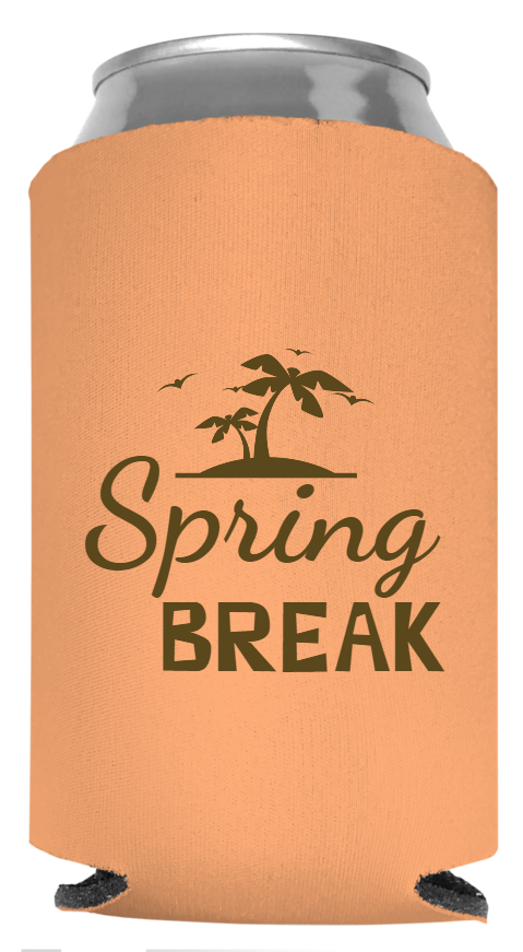 Spring Break Full Color Foam Collapsible Coolies Style 116135