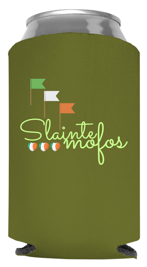 St Patrick Day Full Color Foam Collapsible Coolies Style 116591