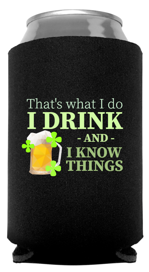 St Patrick Day Full Color Foam Collapsible Coolies Style 116587