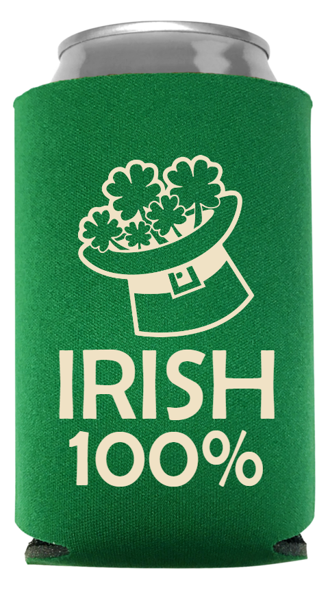 St Patrick Day Full Color Foam Collapsible Coolies Style 116551