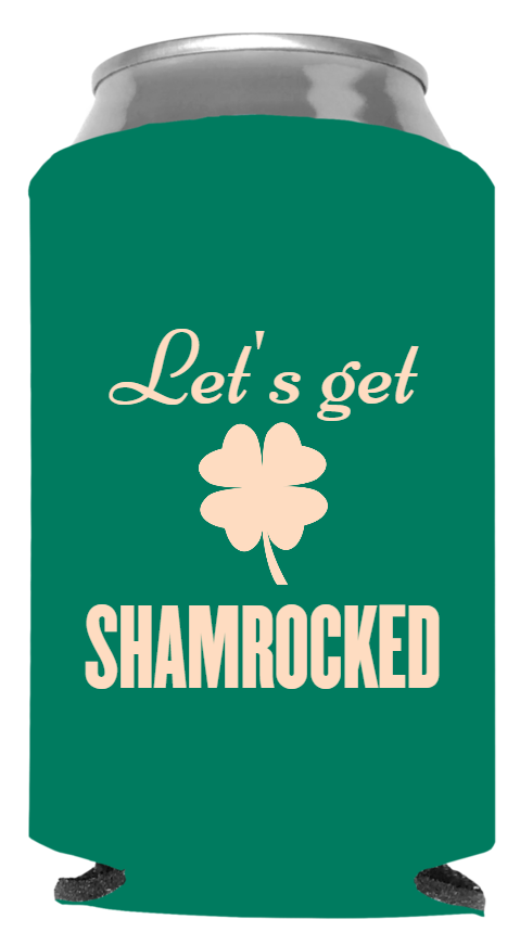 St Patrick Day Full Color Foam Collapsible Coolies Style 116540