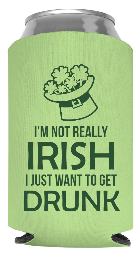 St Patrick Day Full Color Foam Collapsible Coolies Style 116538