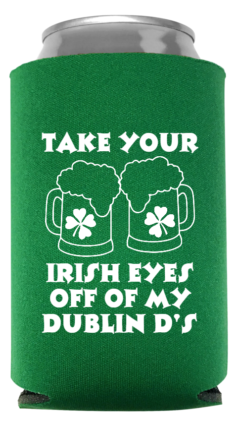 St Patrick Day Full Color Foam Collapsible Coolies Style 116290