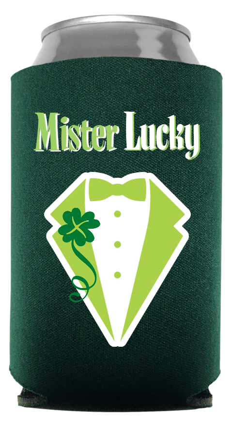 St. Patrick's Day Full Color Foam Collapsible Coolies Style 116795