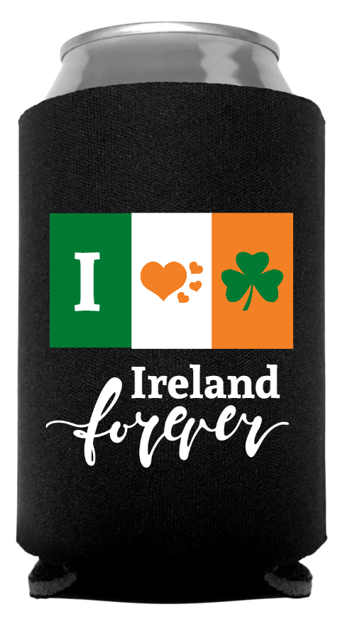 St. Patrick's Day Full Color Foam Collapsible Coolies Style 116788