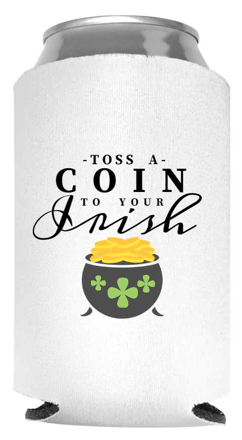 St. Patrick's Day Full Color Foam Collapsible Coolies Style 116720