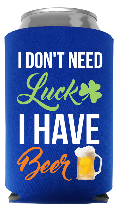 St. Patrick's Day Full Color Foam Collapsible Coolies Style 116670