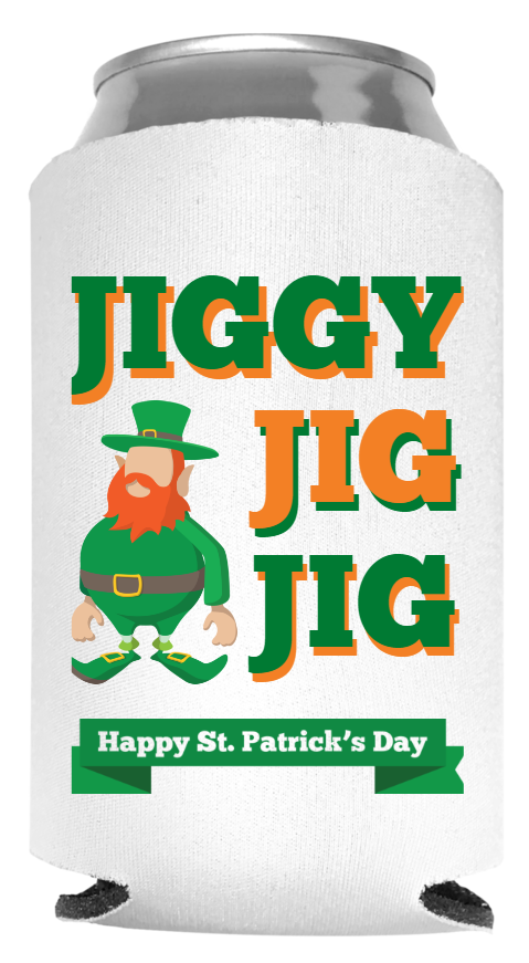 St. Patrick's Day Full Color Foam Collapsible Coolies Style 116668