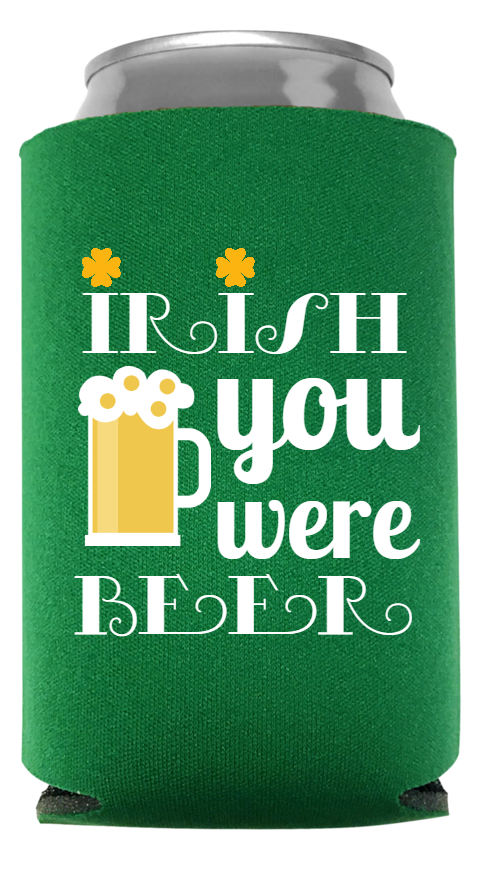 St. Patrick's Day Full Color Foam Collapsible Coolies Style 116598