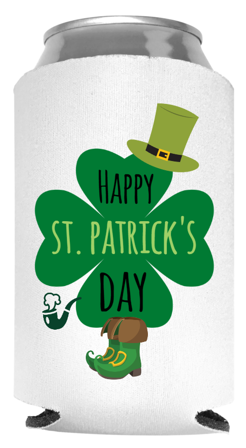 St. Patrick's Day Full Color Foam Collapsible Coolies Style 116595