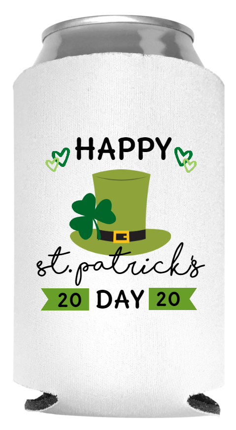 St. Patrick's Day Full Color Foam Collapsible Coolies Style 116592