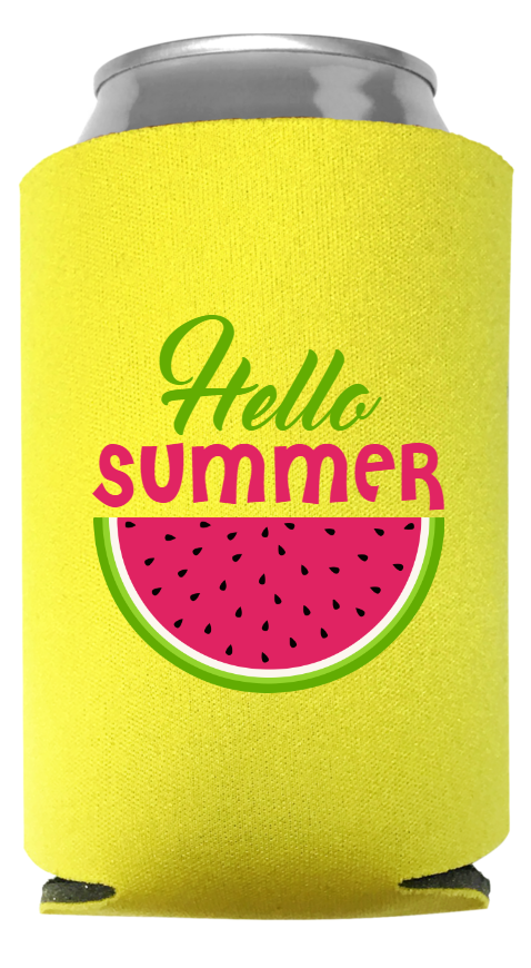 Full Color Foam Collapsible Can Coolers Summer Season Hello Summer Style 135333