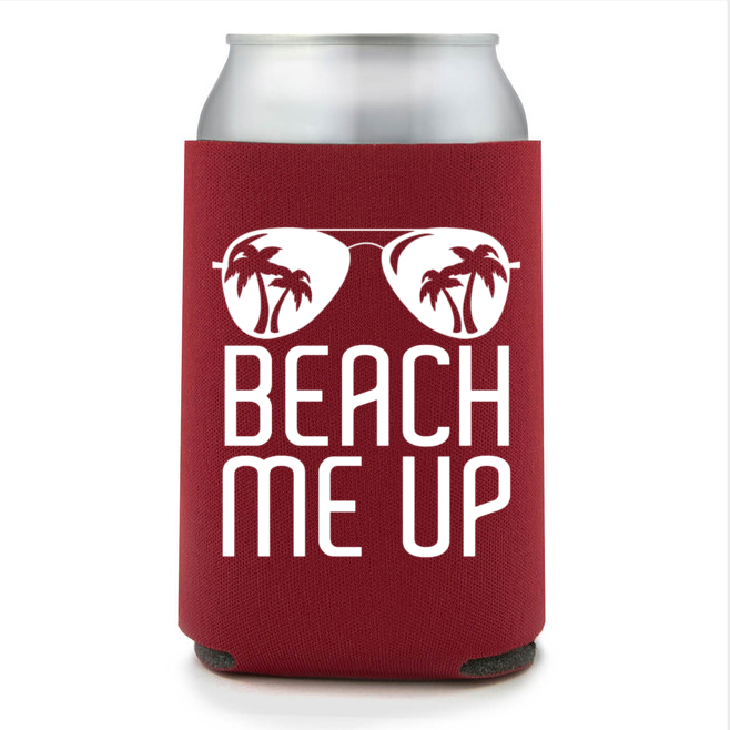 Full Color Foam Collapsible Can Coolers Summer Beach Me Up Style 139938