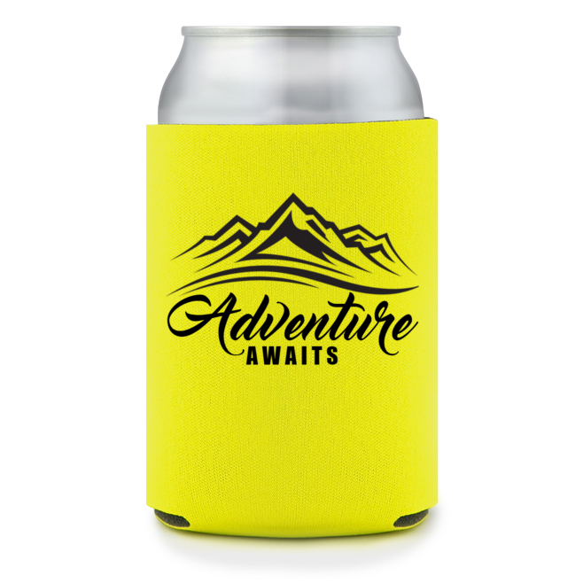 Full Color Foam Collapsible Can Coolers Summer Adventure Awaits Style 139288