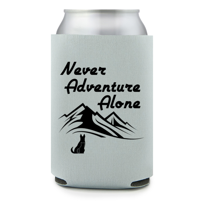 Full Color Foam Collapsible Can Coolers Summer Never Adventure Alone Style 138254