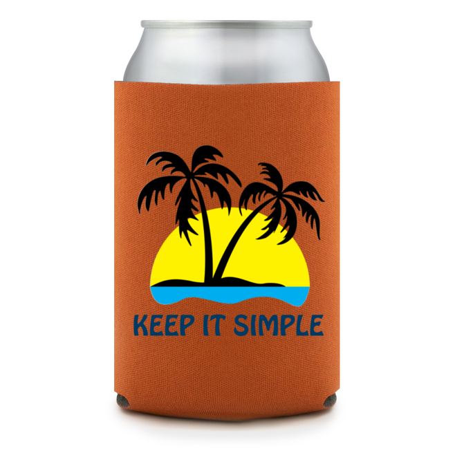 Full Color Foam Collapsible Can Coolers Summer Keep It Simple Style 138015