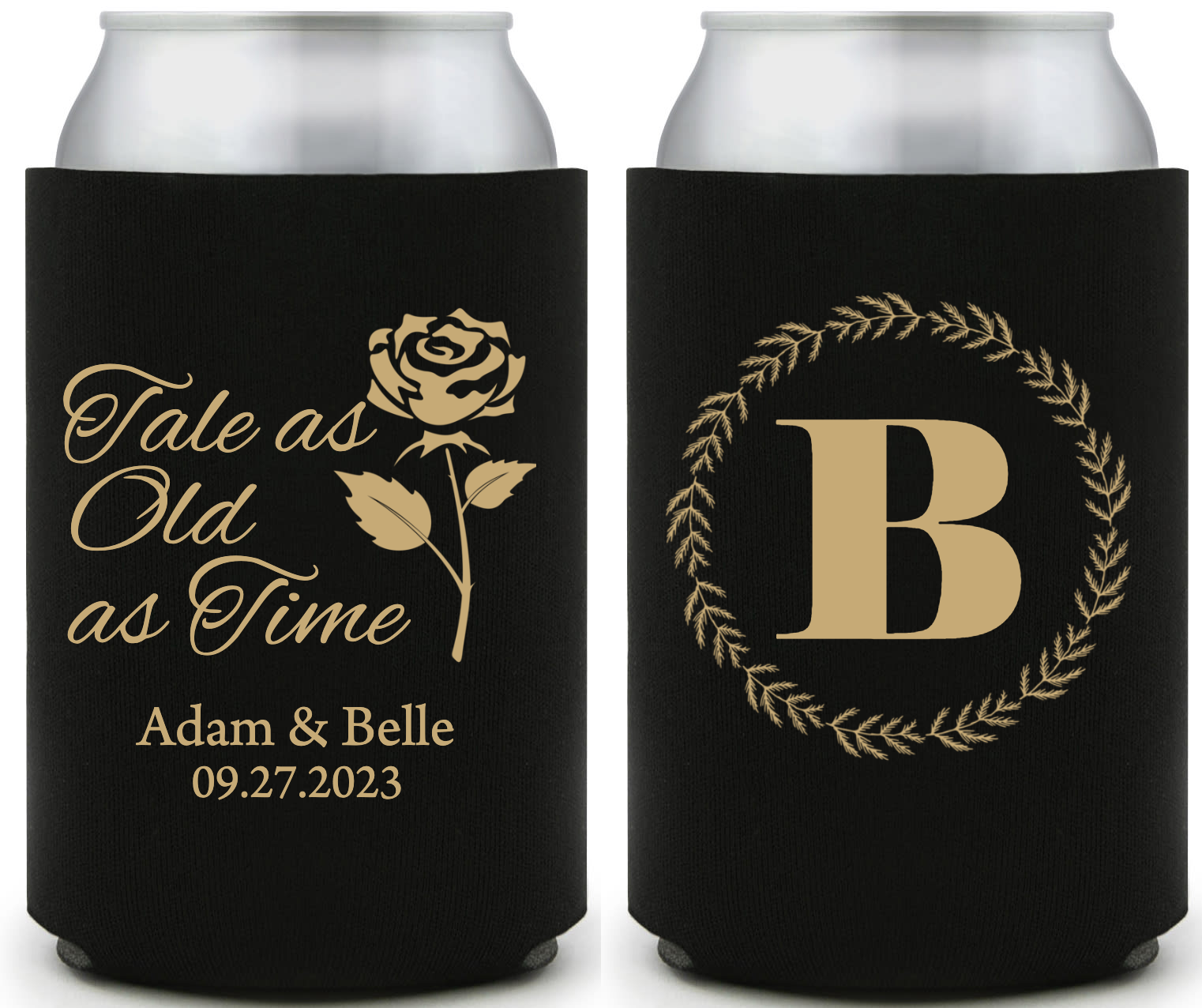 Tale As Old As Time Full Color Foam Collapsible Coolies Style 159092