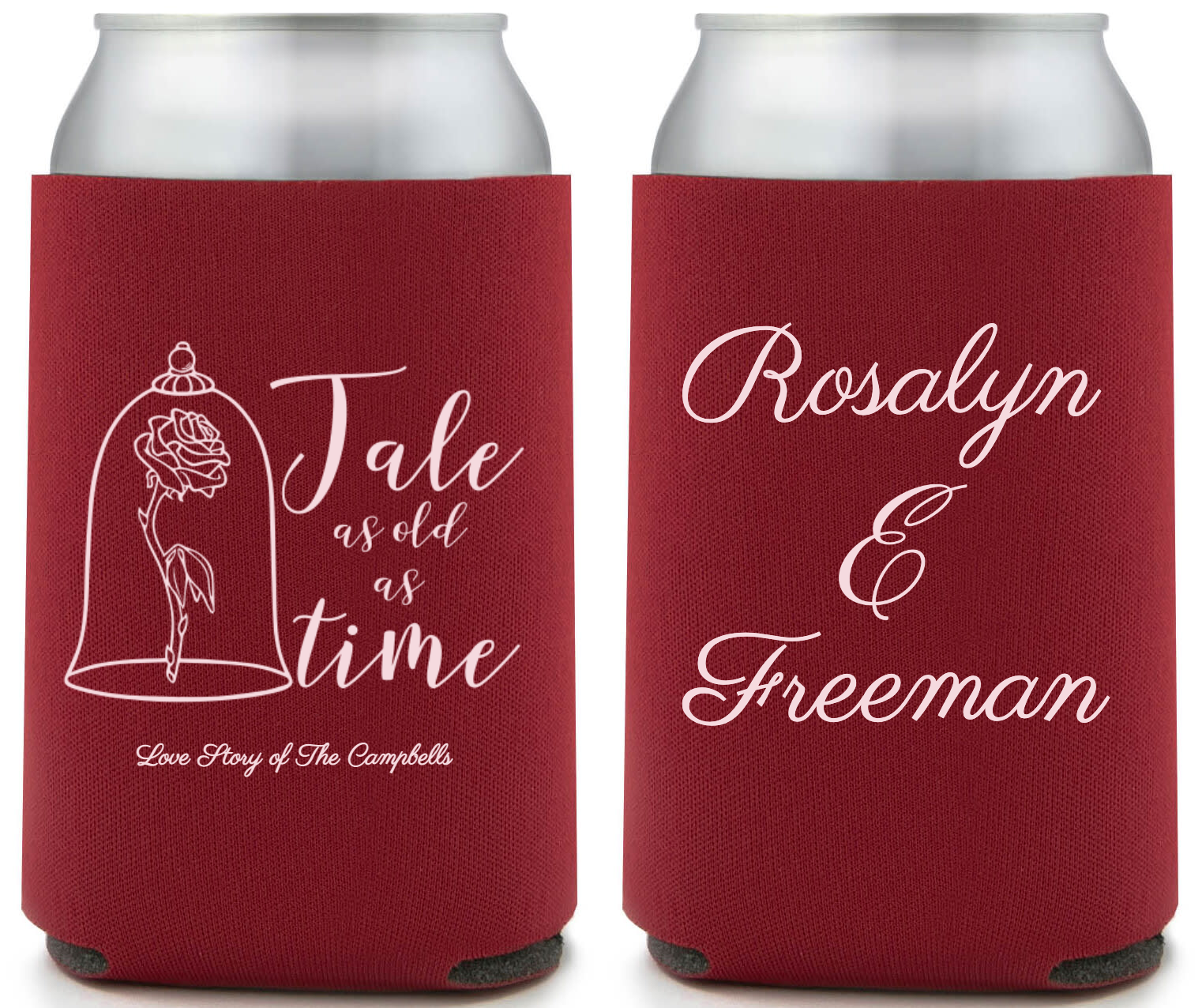 Tale As Old As Time Full Color Foam Collapsible Coolies Style 159151