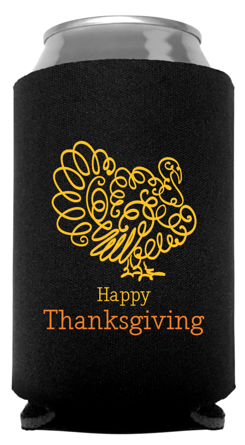 Thanksgiving Full Color Foam Collapsible Coolies Style 94965