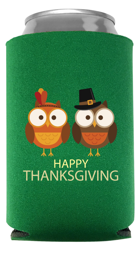 Thanksgiving Full Color Foam Collapsible Coolies Style 94962