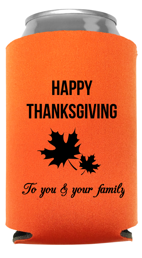 Thanksgiving Full Color Foam Collapsible Coolies Style 94645