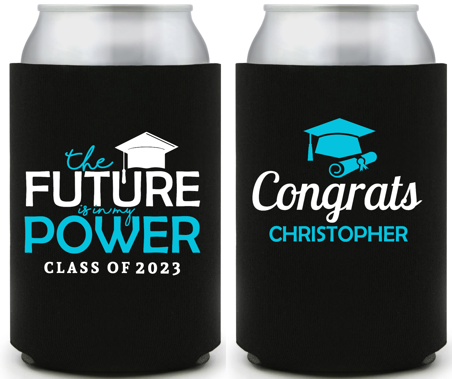 The Future Is In My Power, Congrats Ryan Full Color Foam Collapsible Coolies Style 158941