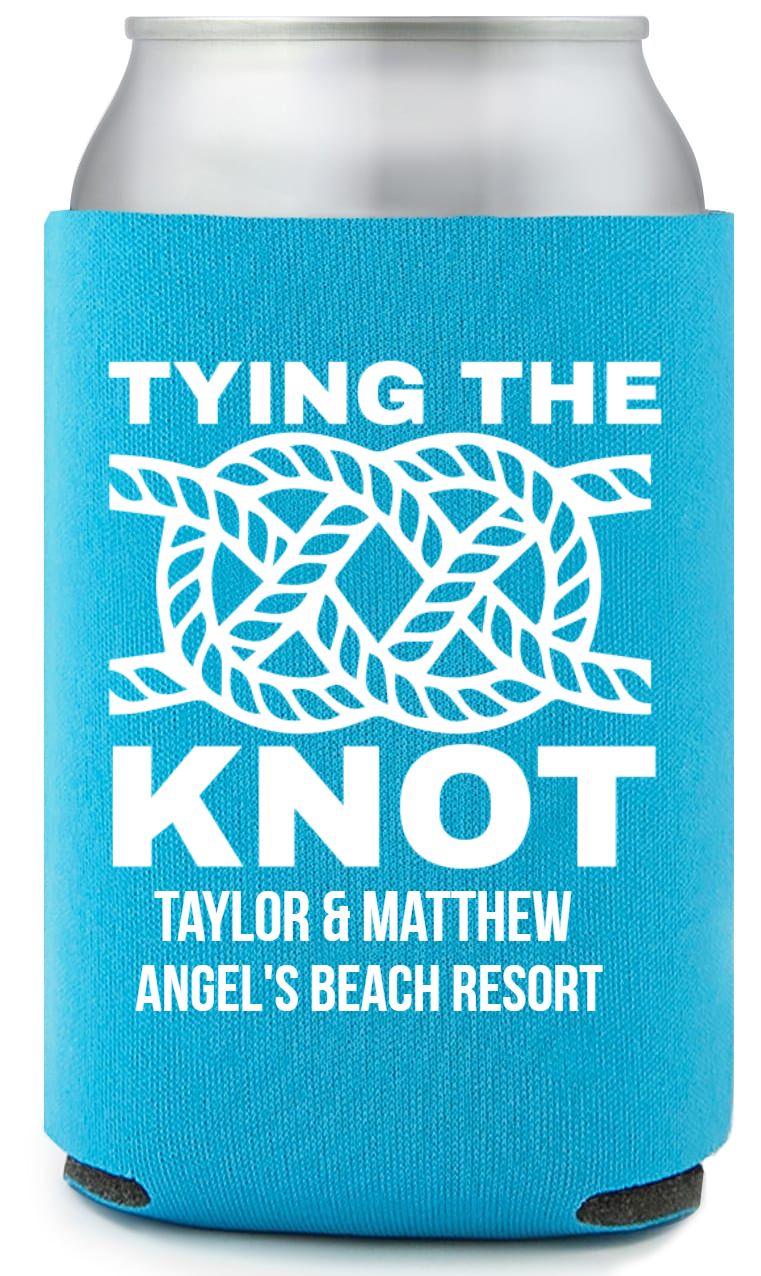 Tying The Knot Full Color Foam Collapsible Coolies Style 159042