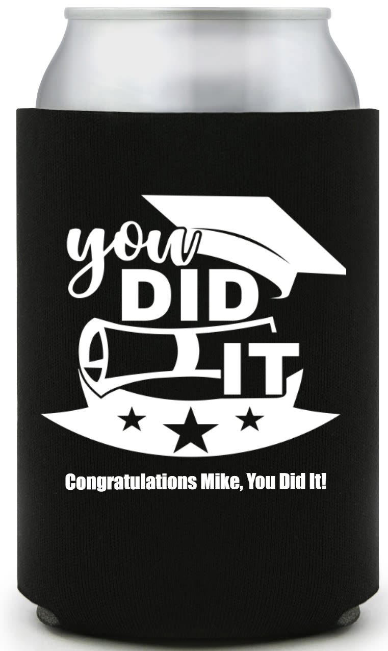 You Did It Full Color Foam Collapsible Coolies Style 158872