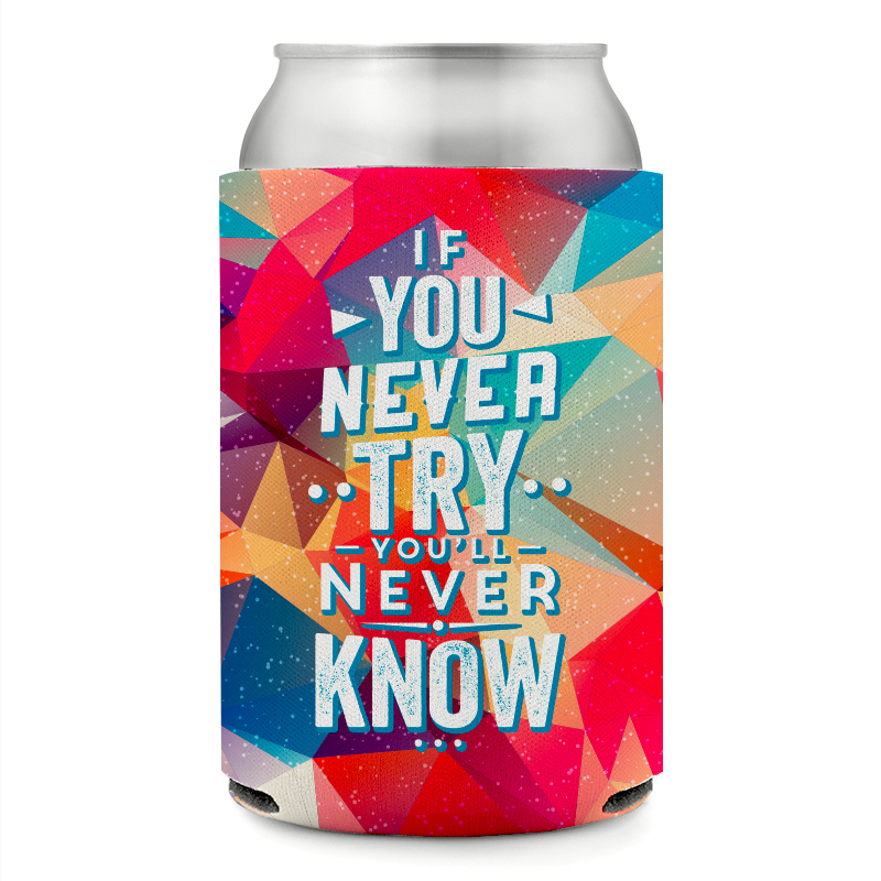 Full Color Foam Collapsible Coolies - All Over Print