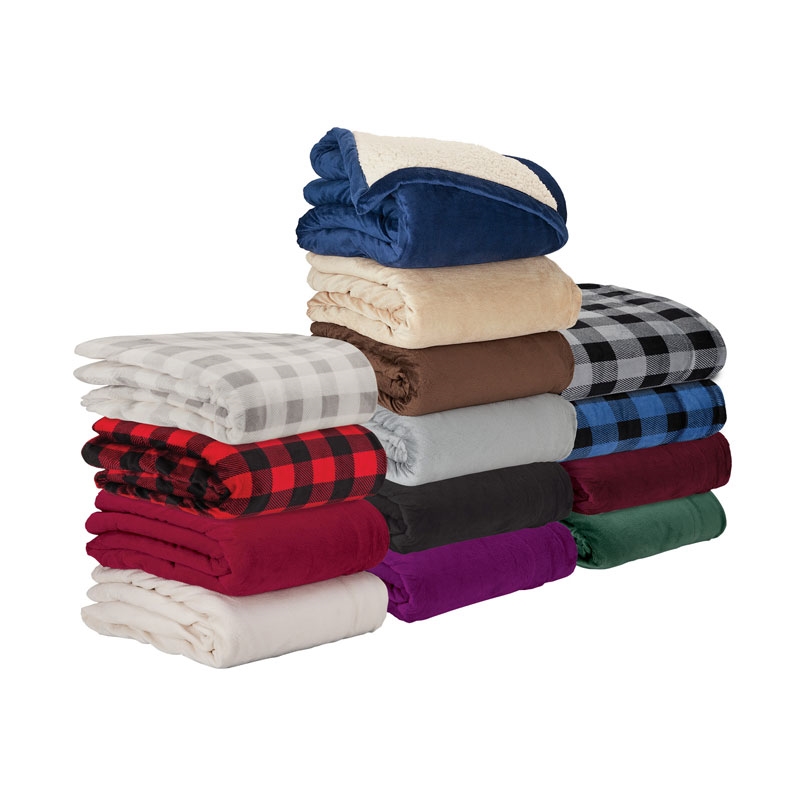 Giftcor Brookline Micro Mink Sherpa Blanket