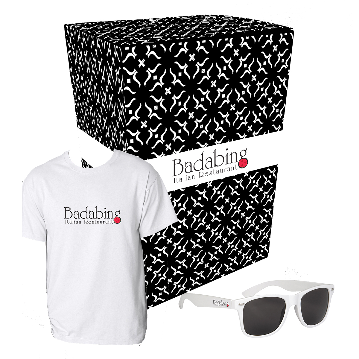 Gildan&reg; Adult Heavy Cotton&trade; T-Shirt And Sunglasses Combo Set With Custom