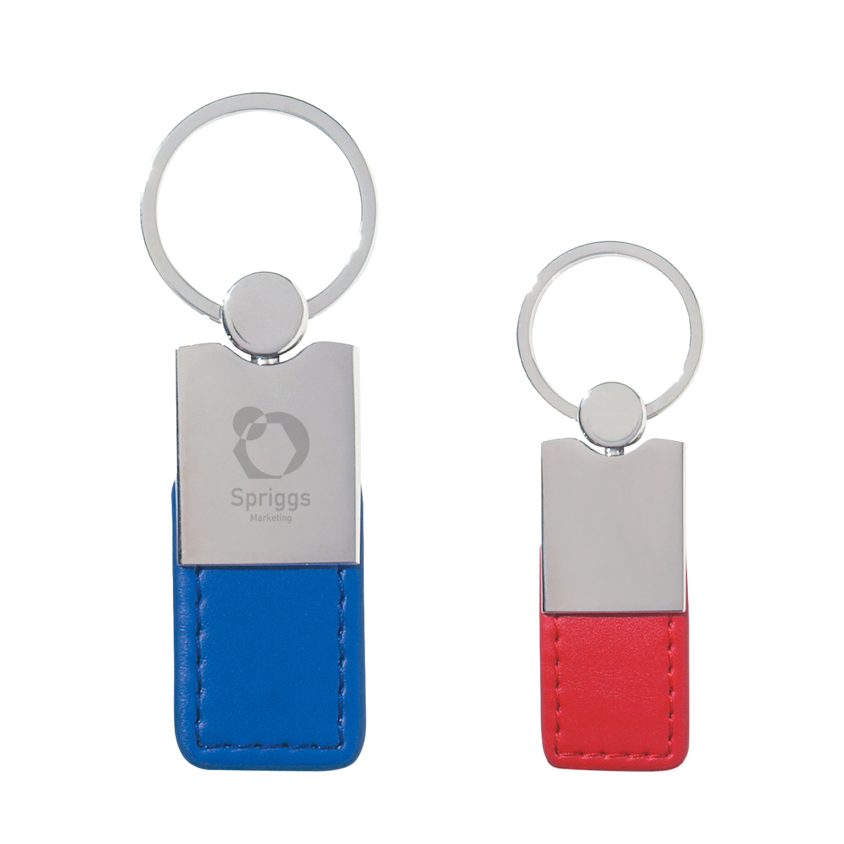 HIT Metal/Simulated Leather Key Tag
