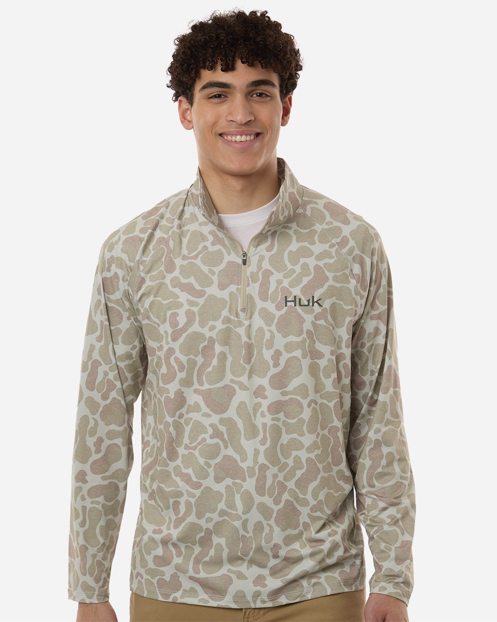 HUK Men's Airweight KC Printed Quarter-Zip Pullover - H1200720