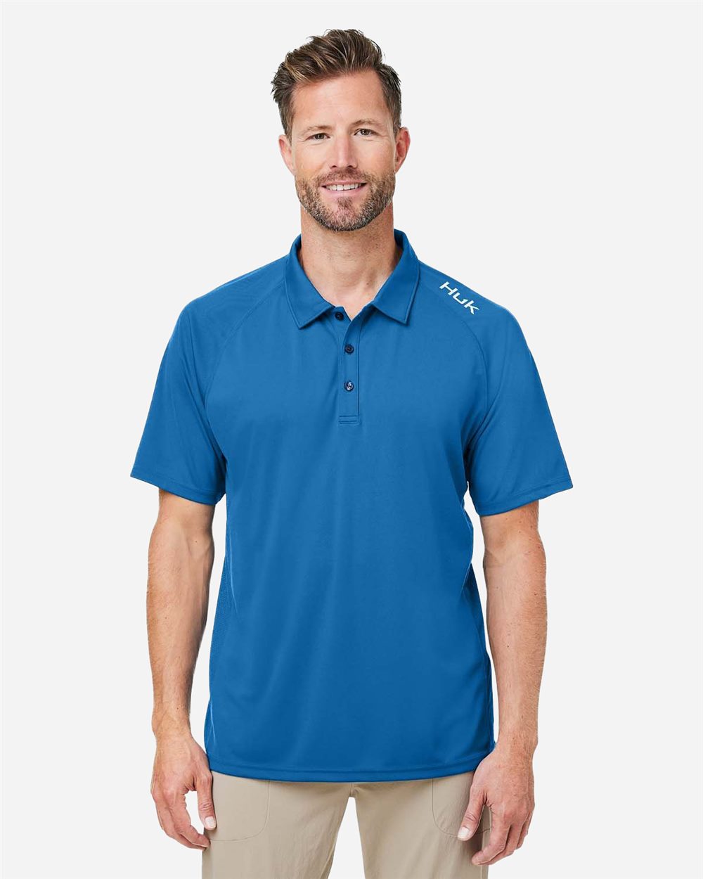 HUK Men's LoPro Solid Performance Polo - H12L005