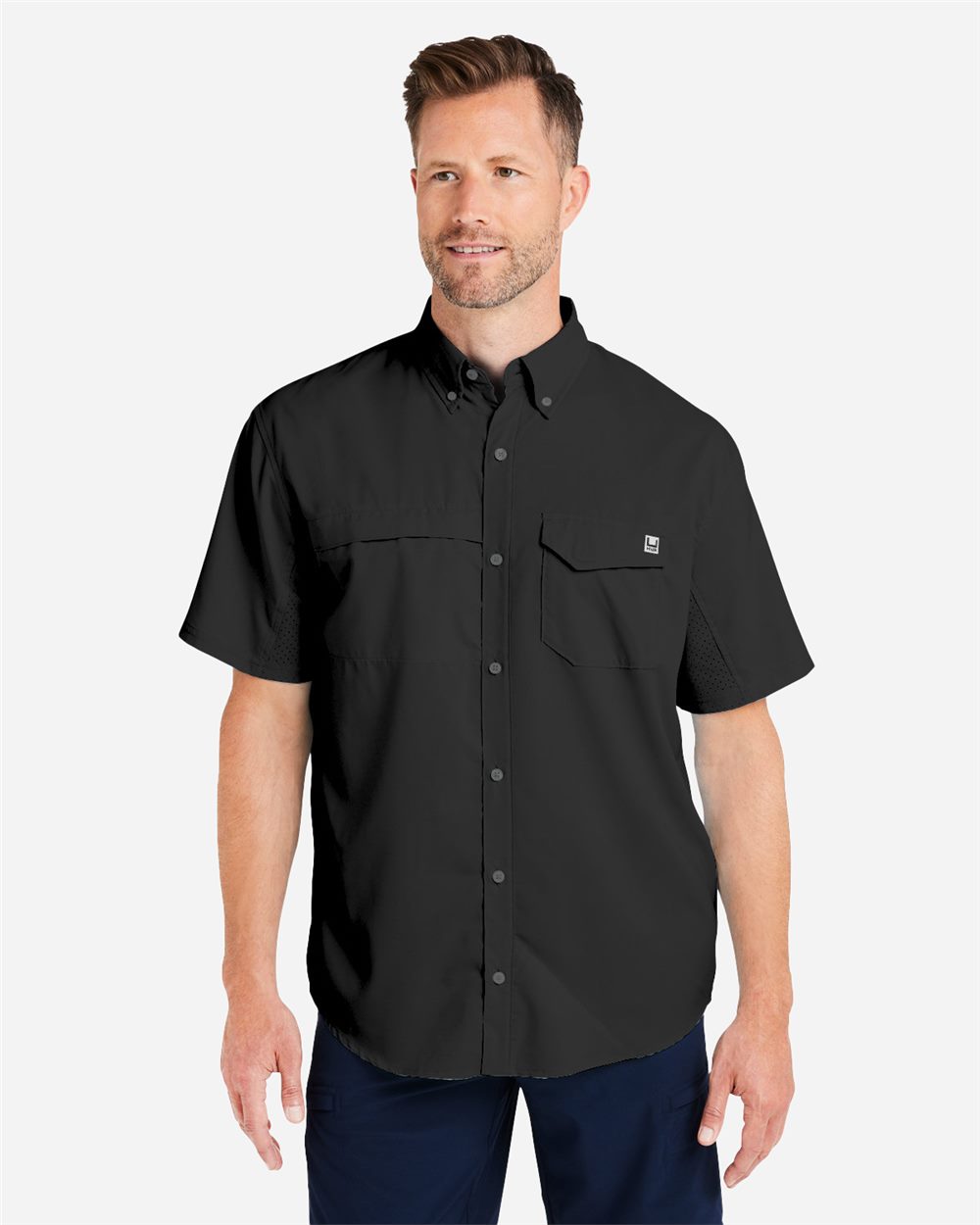 HUK Men's Tide Point Short Sleeve Shirt - H150171