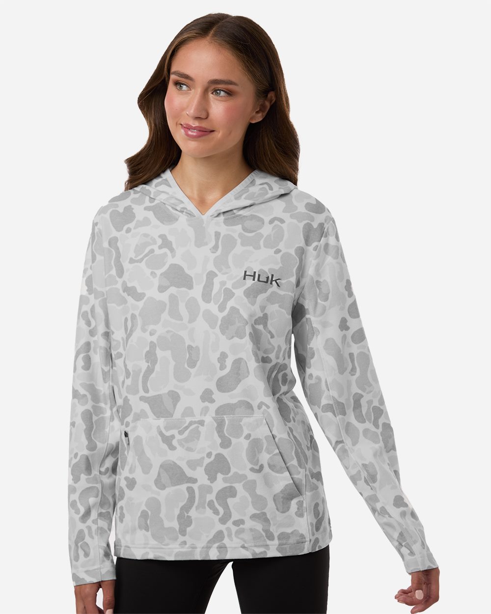 HUK Women's Coldfront+ KC Print Hooded Sweatshirt - H6130037