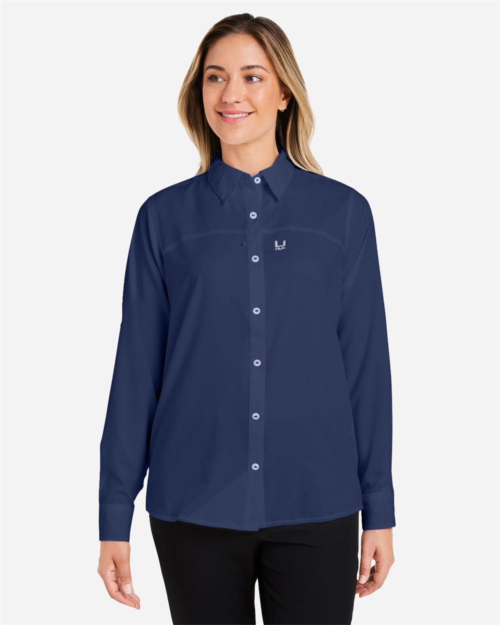 HUK Women's Tide Point Long Sleeve Shirt - H615006