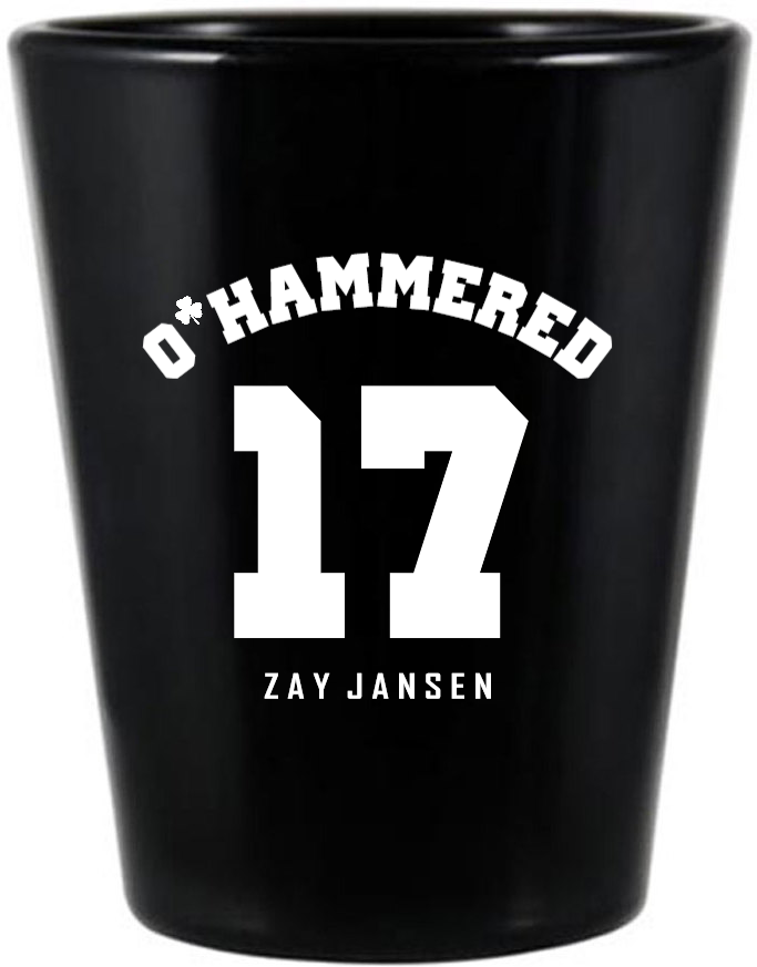 Hammered Squad St. Patrick’s Black Shot Glass