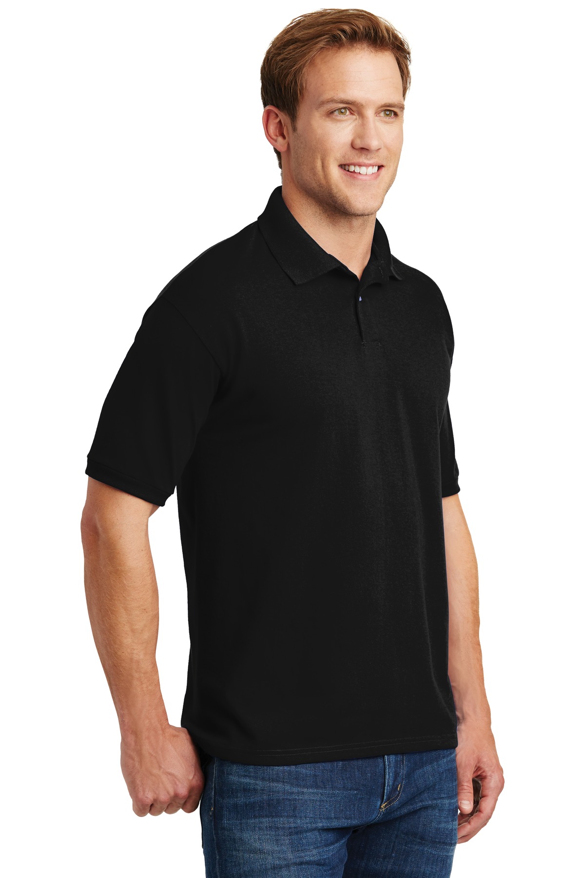 Hanes EcoSmart - 5.2-Ounce Jersey Knit Sport Shirt