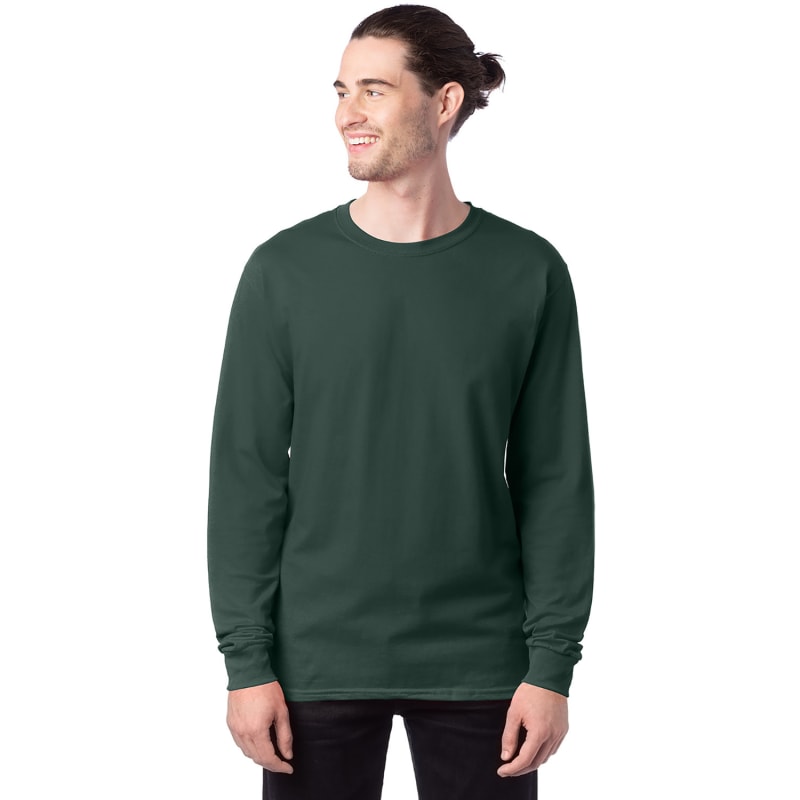 Hanes 5.2 Oz. ComfortSoft&amp;reg; Cotton Long-Sleeve T-Shirt
